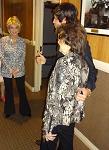 Opry members Jeannie Seely and Chris Janson backstage at the Ryman Auditorum for the Opry Country Classics show